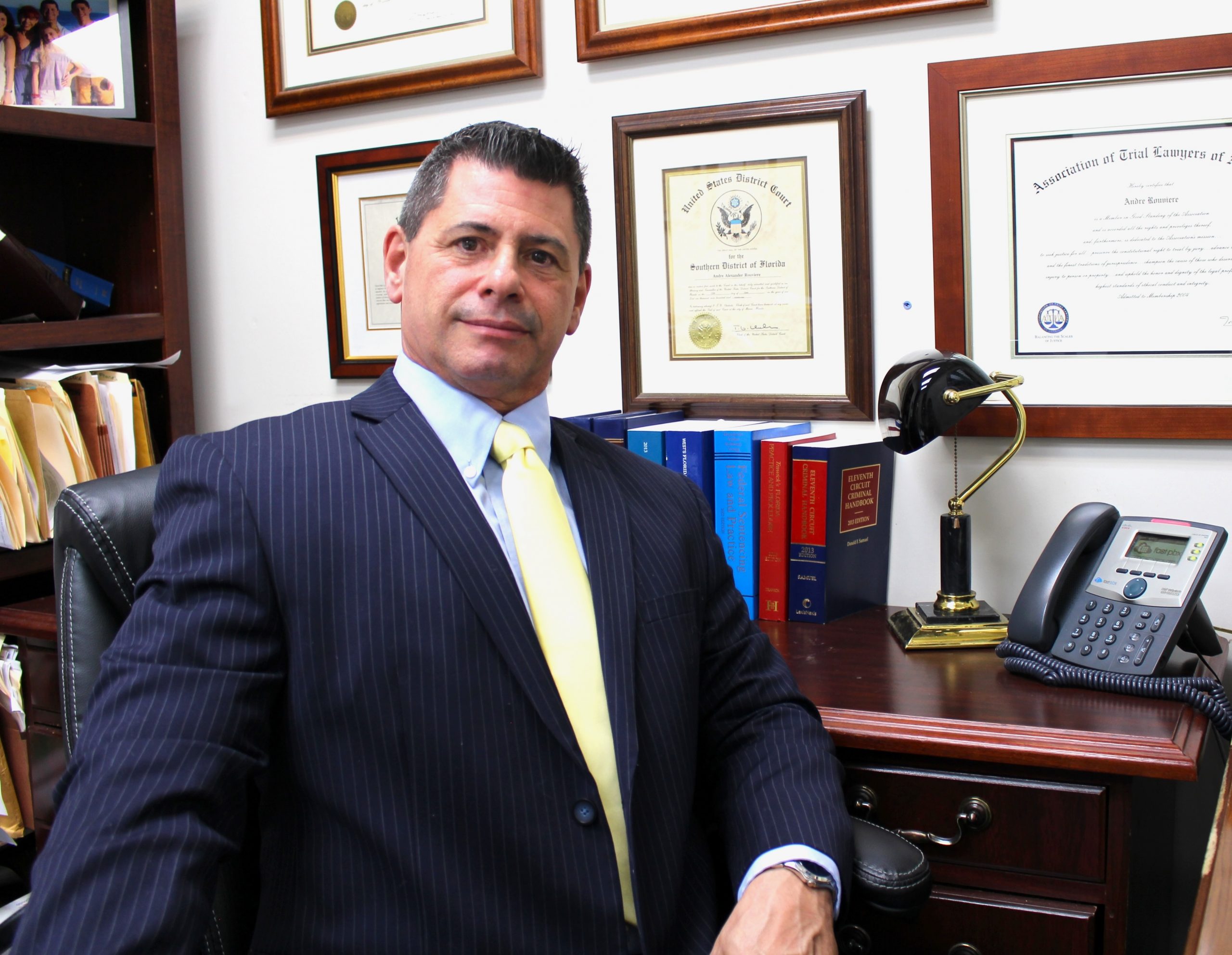 Andre A. Rouviere, Florida Supreme Court Certified Circuit Court Mediator, in his Coral Gables office